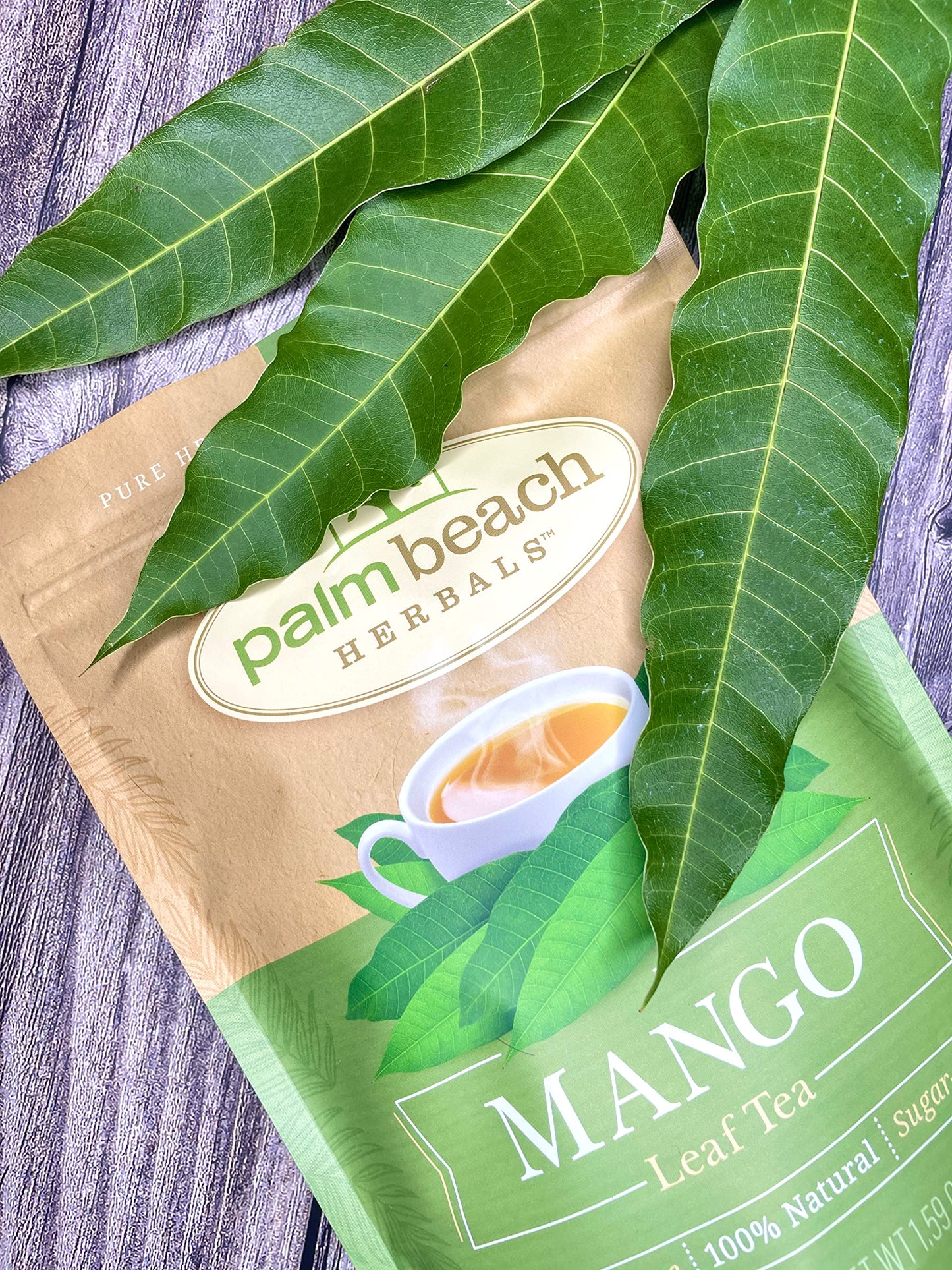 Palm Beach Medicinal Herbs Mango Leaf Tea - Herbal Tea - 30 Count