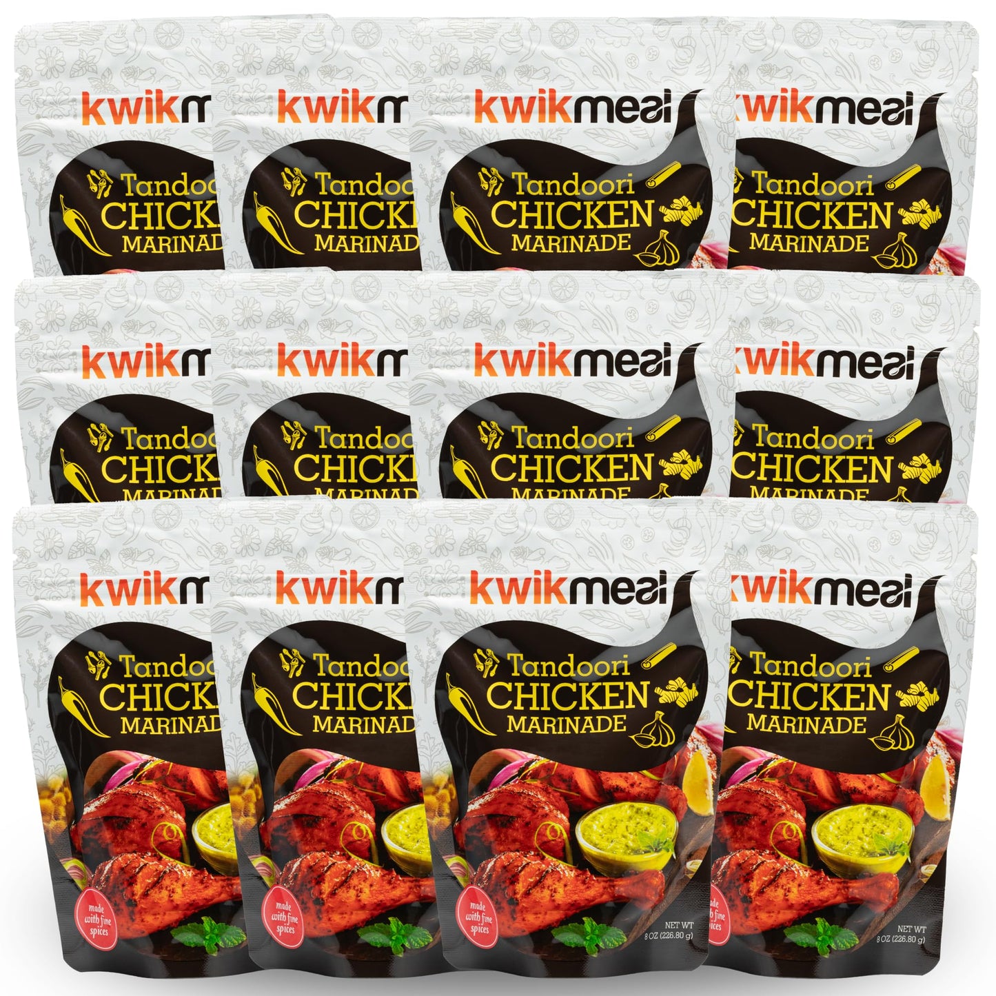 Restauraunt Style Tandoori Chicken Marinade Paste | 226g (8.0 OZ) | Perfect Marinade for Tandoori & Tikka | 12 Aromatic Spices |