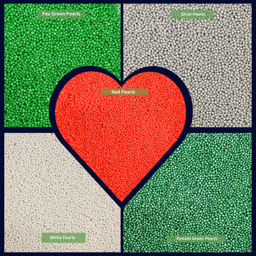Confect Cake Sprinkles | Mix Red White Silver & Green Disco Ball Sprinkles | Edible Pearl Sprinkles | Sprinkles For Cake & Cupca