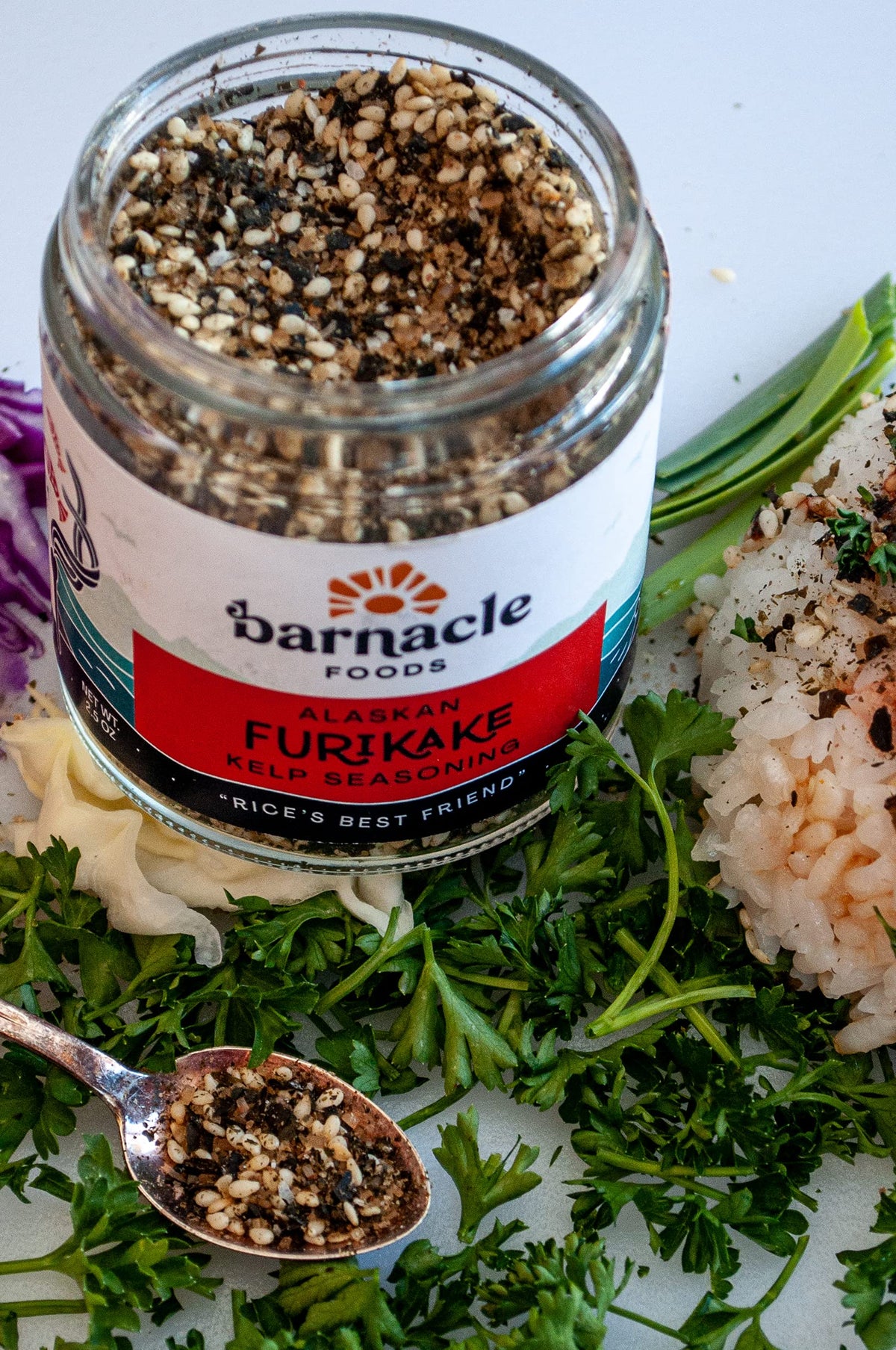 Barnacles Rice Barnacle Foods Furikake Kelp Seasoning | 2.5 Oz. | Japanese Inspired ...