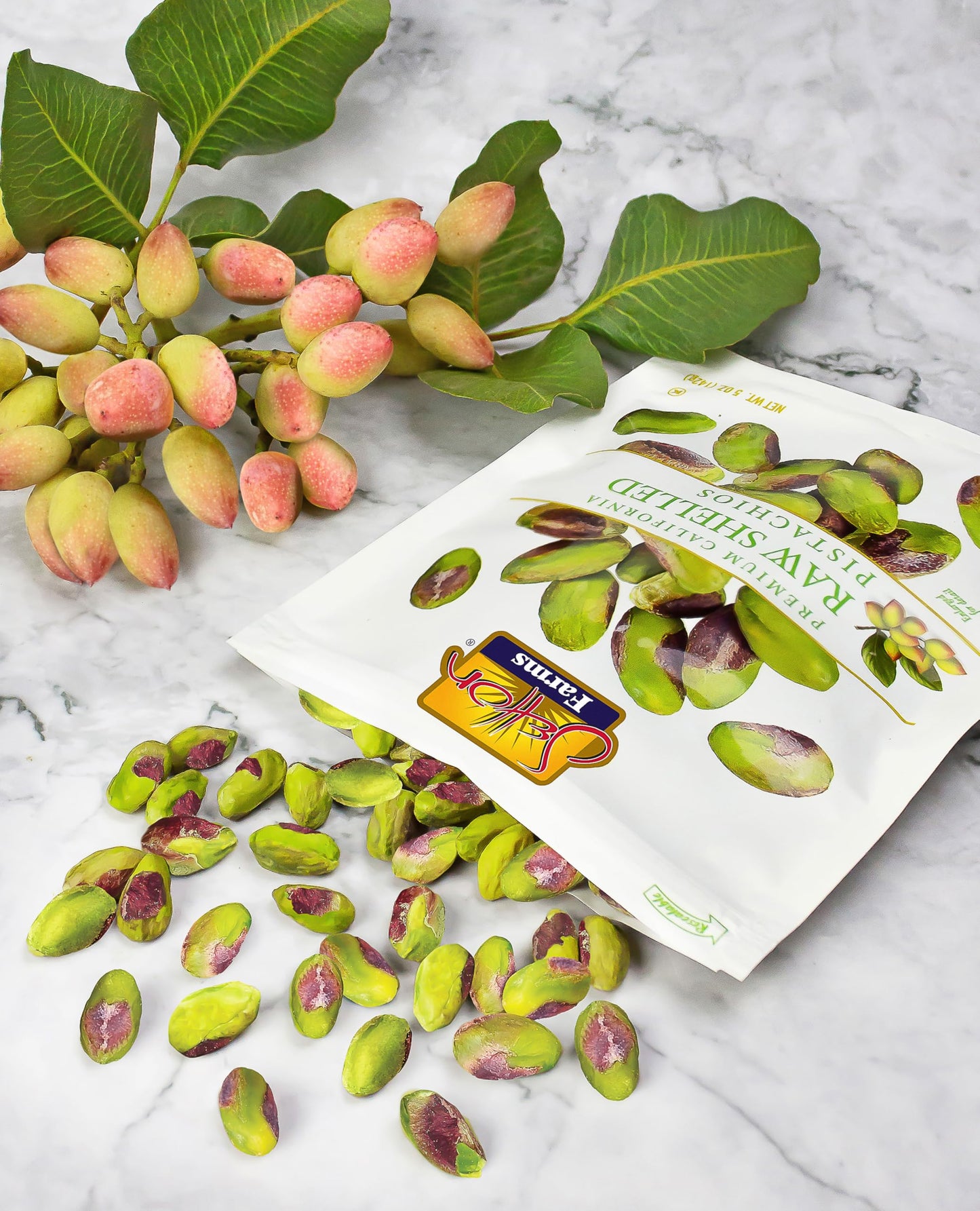Setton Farms Shelled Pistachios, Non-GMO, Gluten Free, Vegan, 20 oz Value Bag, Raw