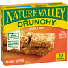 Nature Valley Crunchy Granola Bars, Peanut Butter, 12 Bars, 8.94 Oz (6 Pouches)