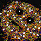 Edible Halloween Sprinkles,Black White Eyes Purple Green Orange and Black Pearls and Jimmies Mixed,130g/4.58ounce,Monster Sprink