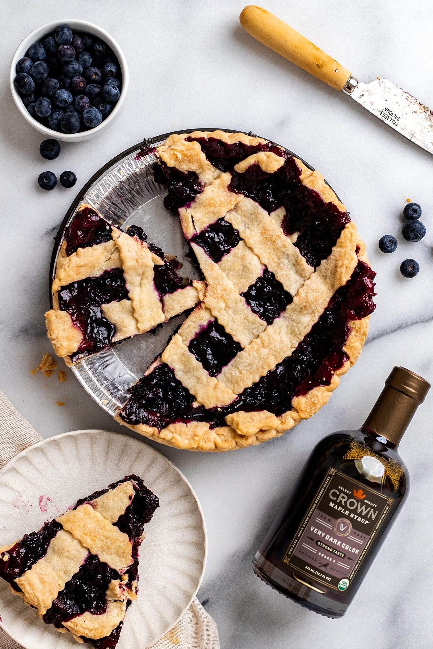 Crown Maple Very Dark Color, Strong Taste, 12.7 Fl Oz, 6-Pack, Certified Organic Maple Syrup, Pancakes, Basting Glazes, Sauces,