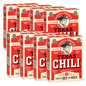 Carroll Shelby s Original Texas Brand Chili Kit 3.65oz Box (Pack of 8)