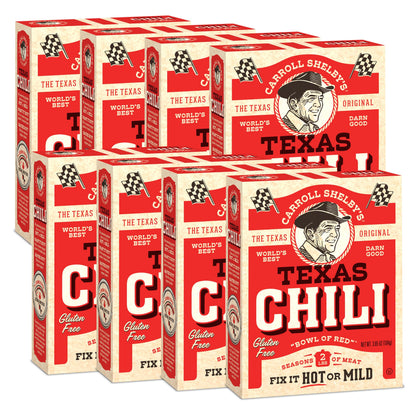 Carroll Shelby s Original Texas Brand Chili Kit 3.65oz Box (Pack of 8)