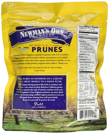 NEWMANS OWN Organic Dried Prunes, 12 OZ