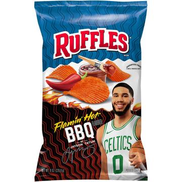 Ruffles Flamin' Hot Bbq, 8.0 Oz