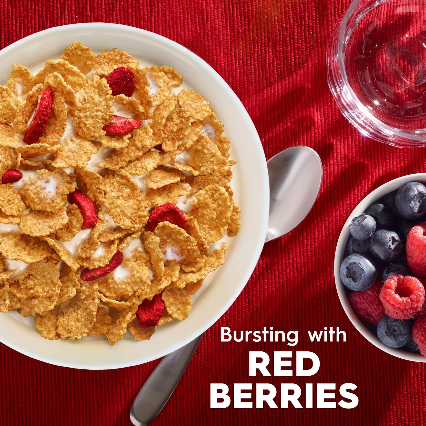 Kelloggs Special K Breakfast Cereal, 11 Vitamins And Minerals, Made With Real Strawberries, Red Berries, 4.4Lb Case (6 Boxes)