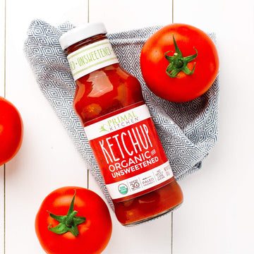 Primal Kitchen Organic Unsweetened Ketchup, No Cane Sugar Or Artificial Sweeteners, 11.3 Oz, Pack Of 2