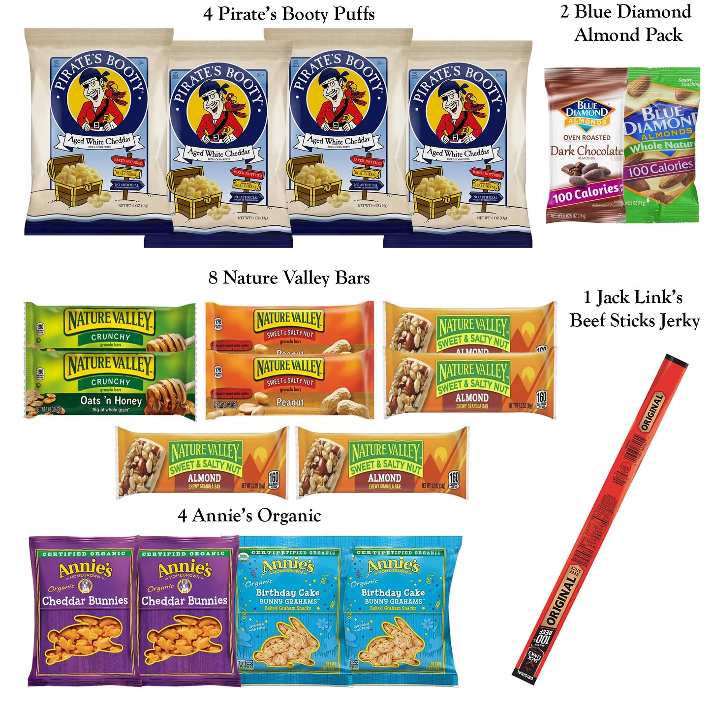 Foxy Fane 90-Count Holiday Gift Box - 90 Healthy Snacks & Treats - Perfect Variety Pack For Easter - Great For Family, Friends &