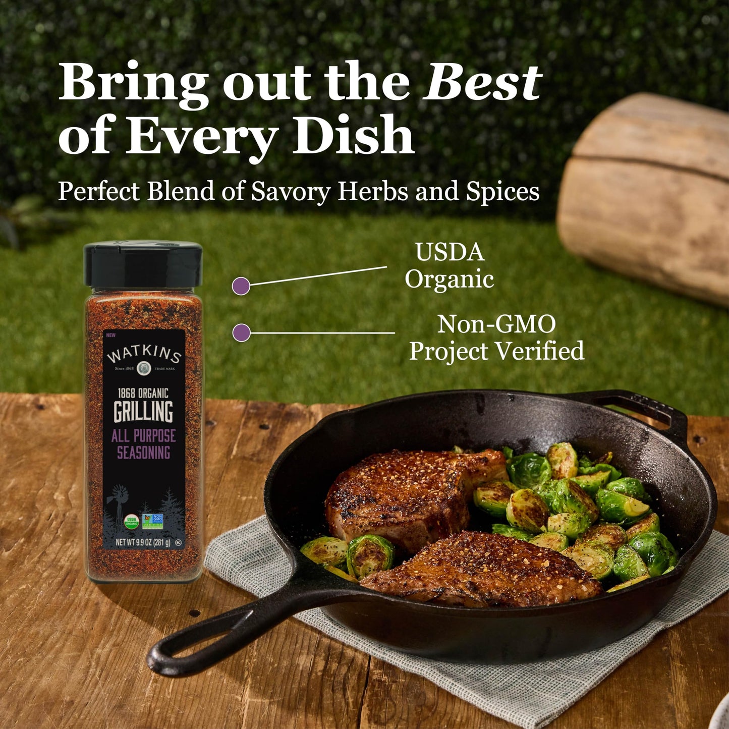Watkin'S Organic Grilling All Purpose Seasoning, 9.9 Oz