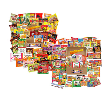 FRKRUS AsianNoodleBox Variety Noodle/Ramen/Tteokbokki - Pack/Cup/Bowl Type - Lunch and Midnight Simple Snacks - Korea/Japan/Indo