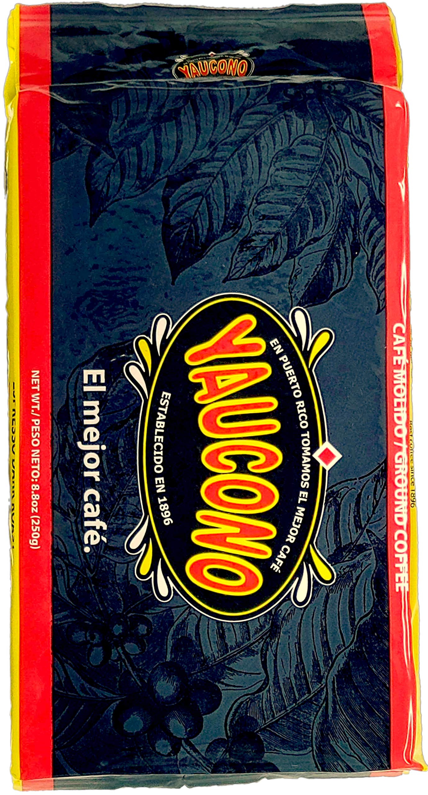 Yaucono 100 Percent Pure Coffee, Dark Roast, Espresso, 8.8 Ounce (Pack Of 3)