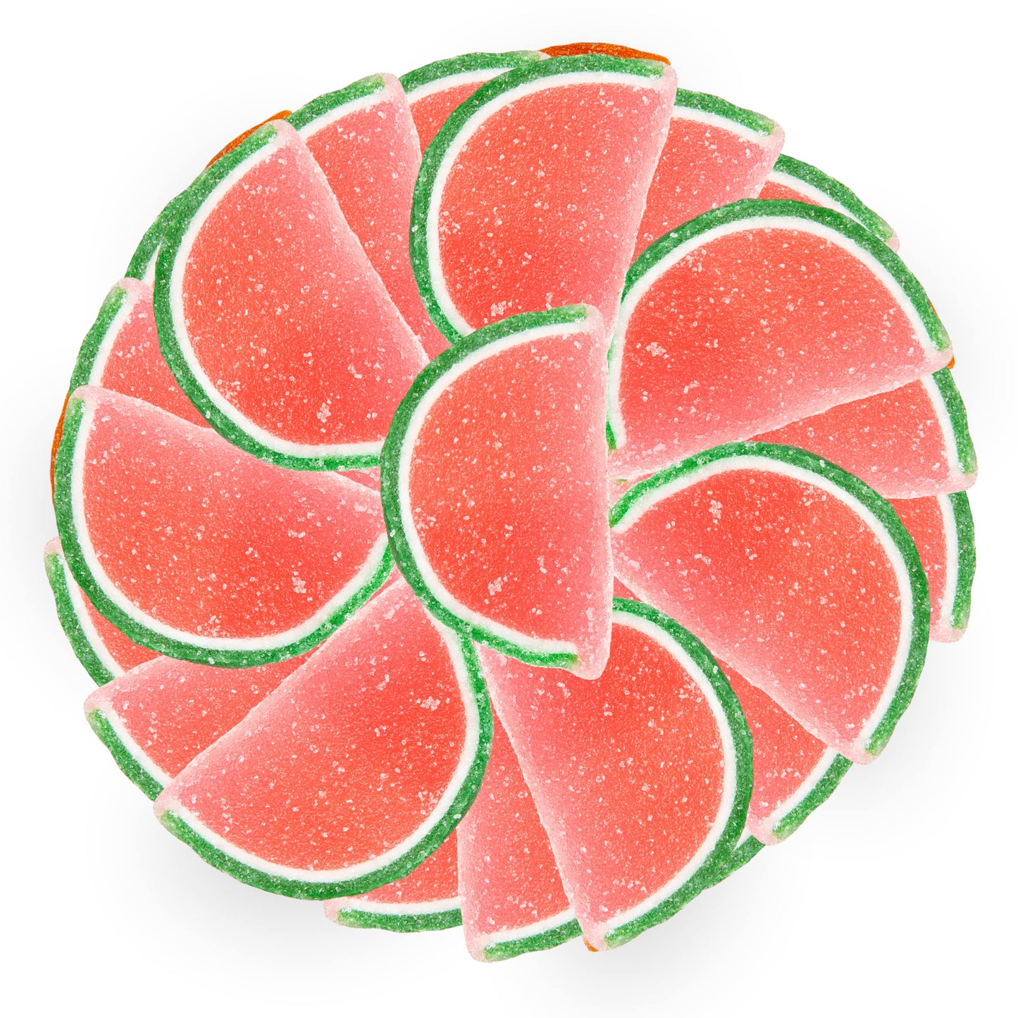 Oh! Nuts Watermelon Jelly Fruit Slices Sugar Candy - 5 LB Bulk Bag - Traditional Old Fashioned Chewy Gummy Sweet Confectionery -