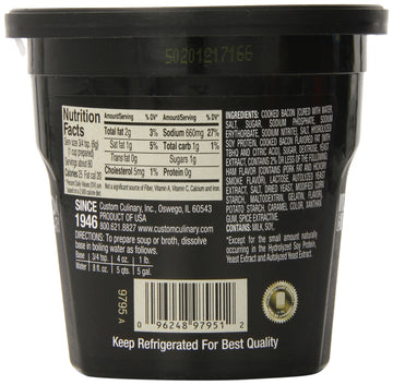 Custom Culinary Gold Label Base Bacon, 1 Pound