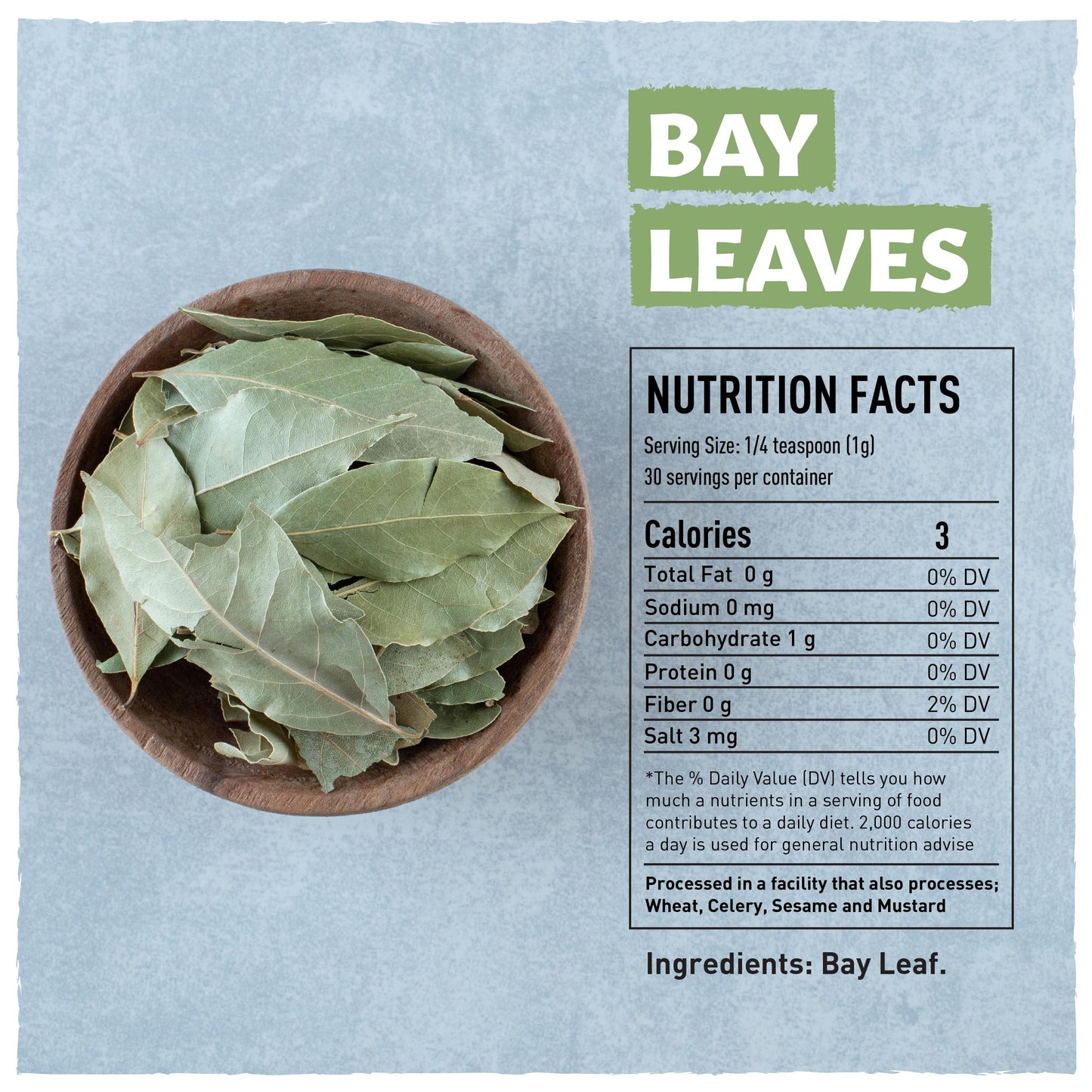 Eastanbul Bay Leaves, 1.1oz, Dried Bay Leaves Whole, Bayleaf, Farm Fresh, Handpicked Vegan Laurel Leaves, Turkish Spice for Cook