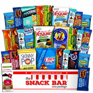 Healthy snack Care Package (30 count) A Gift crave Snack Box with a Variety of Healthy Snack Choices - Great for Office, College