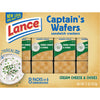 Lance Sandwich Crackers, Captains Wafers Cream Cheese and Chives, 8 Count (Pack of 14)