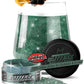 MONÉGASQUE Edible Glitter for Cocktails, 10g, Emerald Green, Ideal for Drinks and Cakes