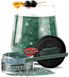 MONÉGASQUE Edible Glitter for Cocktails, 10g, Emerald Green, Ideal for Drinks and Cakes