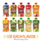 Happy Baby Organics Stage 2 Baby Food Pouches, Gluten Free, Vegan & Healthy Snack, Clearly Crafted Fruit & Veggie Puree, Fruit & Veggie Variety Pack, 4 Ounces (Pack Of 10), Large Online Retailer Limited Availability