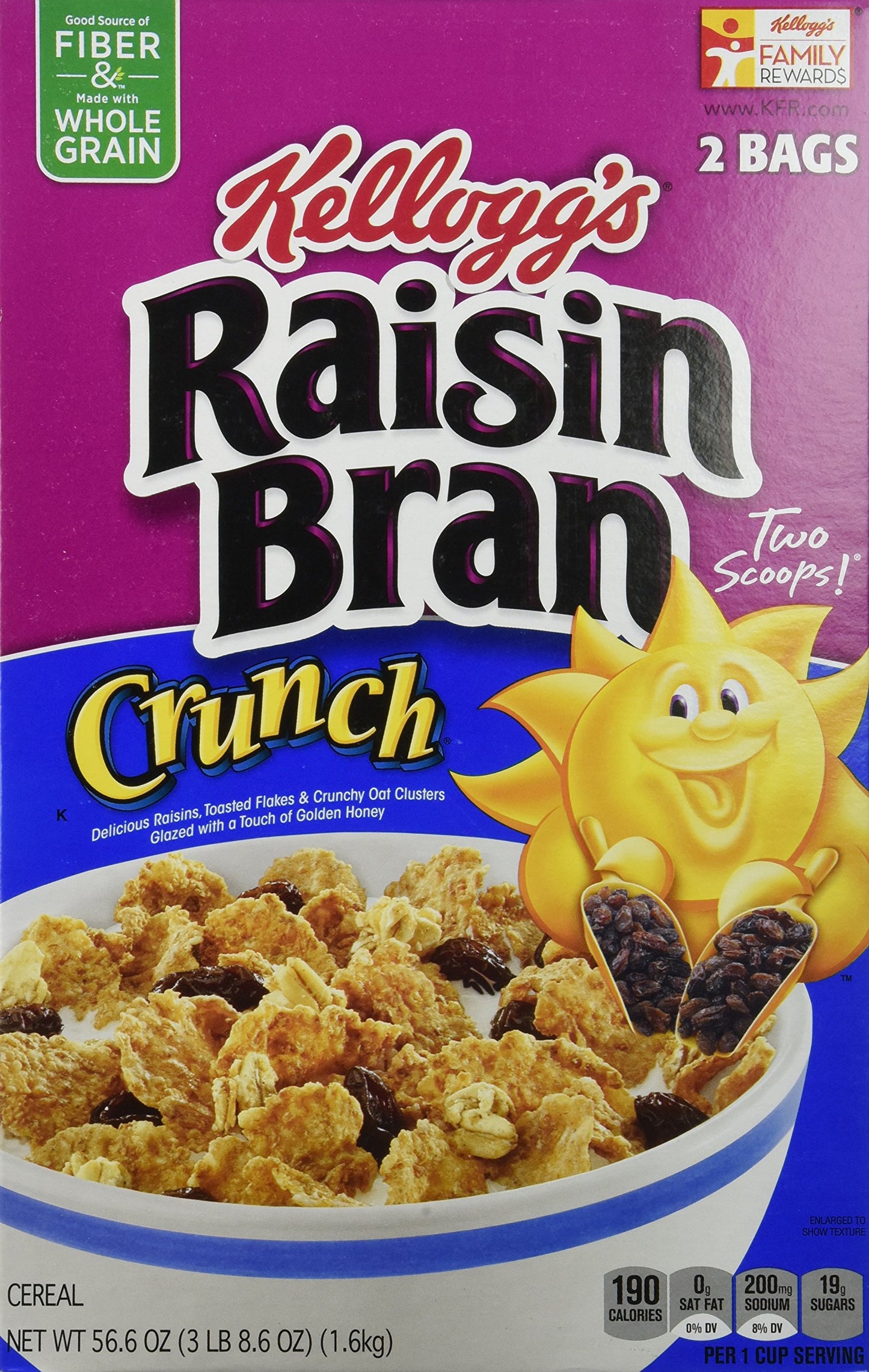 Kelloggs Raisin Bran Crunch (56.6 Oz), 56.6 Ounce