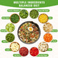 Classic Ramen Toppings Vegetable Mix 14oz, 12 Ingredient Dried Veggie Blend with Goji, Cabbage, Corn & Shitake etc, Non-GMO, Low