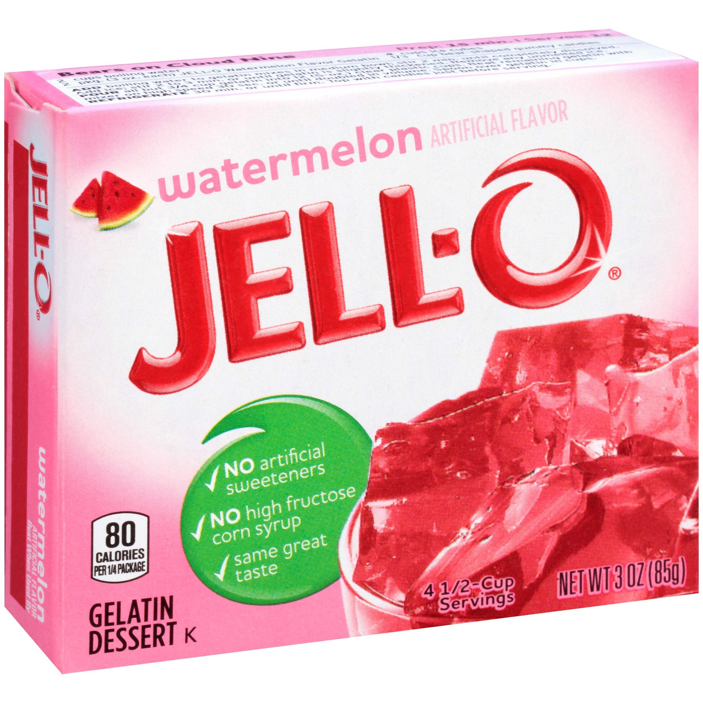 Jell-O Watermelon Gelatin Mix (3 Oz Boxes, Pack Of 6)