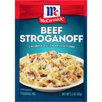 Mccormick Beef Stroganoff Seasoning Mix, 1.5 Oz (Pack Of 12)