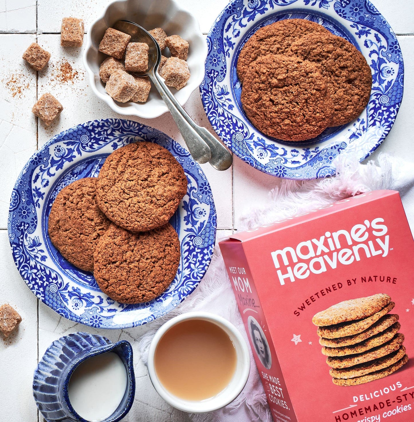 Maxines Heavenly Crispy Chocolate Chip Cookies and Cinnamon Speculoos Cookies | Low Carb, Low Sugar, Vegan Snacks, Plant Based