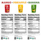 Mavuno Harvest Organic Dried Fruit Variety Pack | Dried Mango, Pineapple, and Banana | Healthy, Vegan, No Sugar Added, Non GMO S