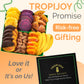 Christmas Gift Baskets - 7 Tropical Flavors Chocolate Orange Christmas Fruit Basket Gift |12.5Oz Soft Dried Fruit Gift Baskets For Delivery | Holiday Gift Baskets For Christmas Food Gifts For Mature-Themeds