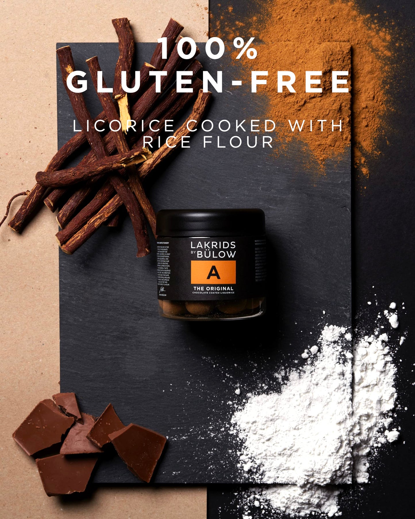 Lakrids By Blow - A - The Original - 4.41 Oz - Chocolate Coated Gourmet Licorice - Authentic Scandinavian Candy Produced In Denm