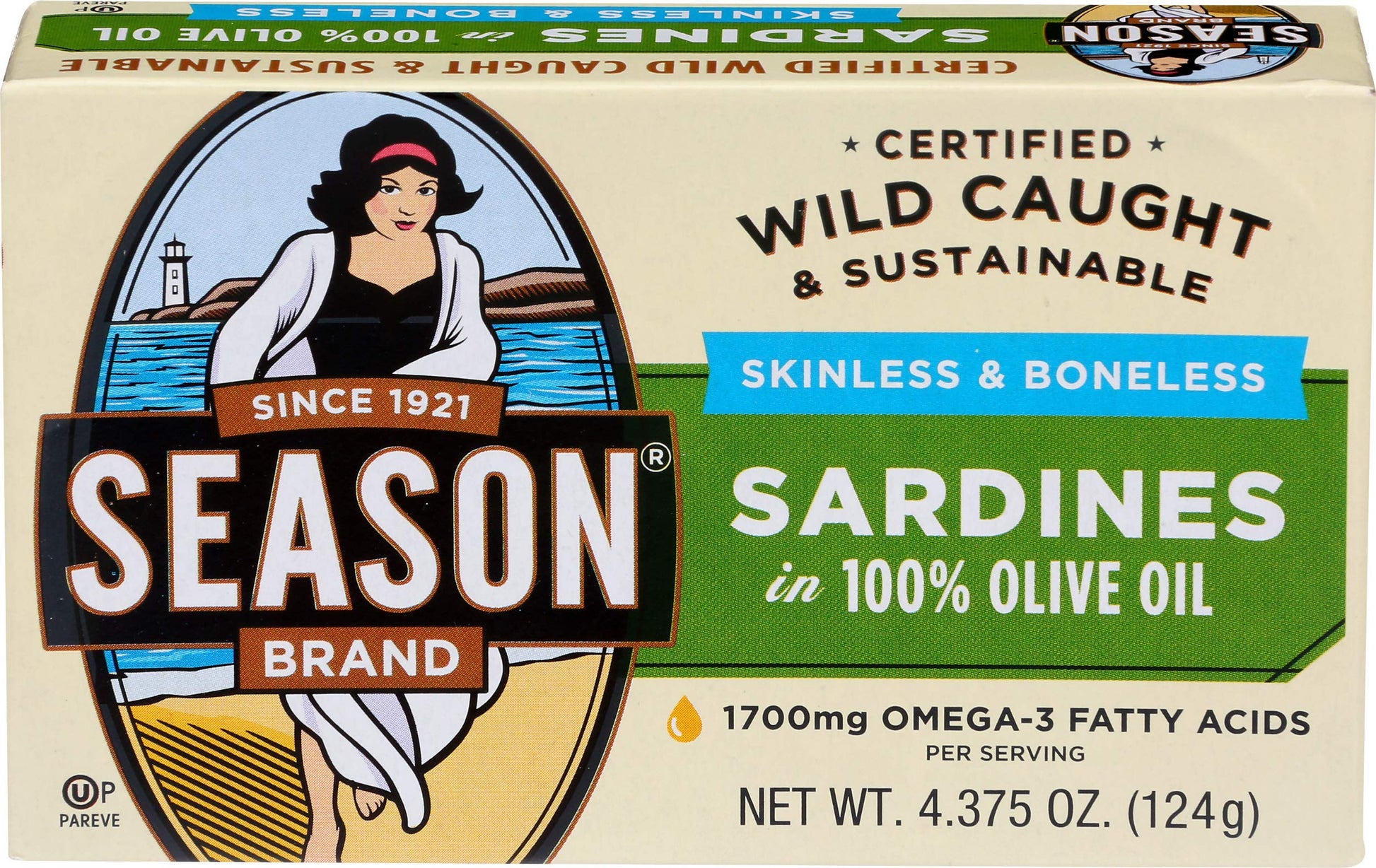 Season, Sardines In Olive Oil Omega 3, 4.38 Ounce3