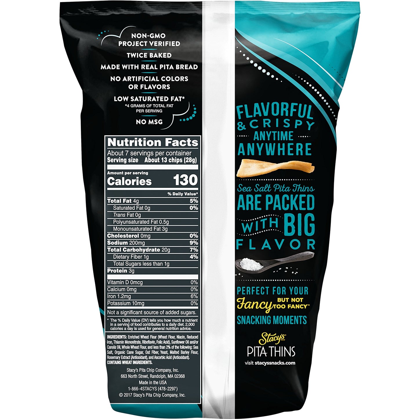 Stacys Simply Naked Pita Thins, 6.7 Ounce (Pack of 8)