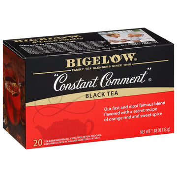 Bigelow Tea Constant Comment Black Tea, Caffeinated Tea, 20 Count Box (Pack Of 6), 120 Total Tea Bags