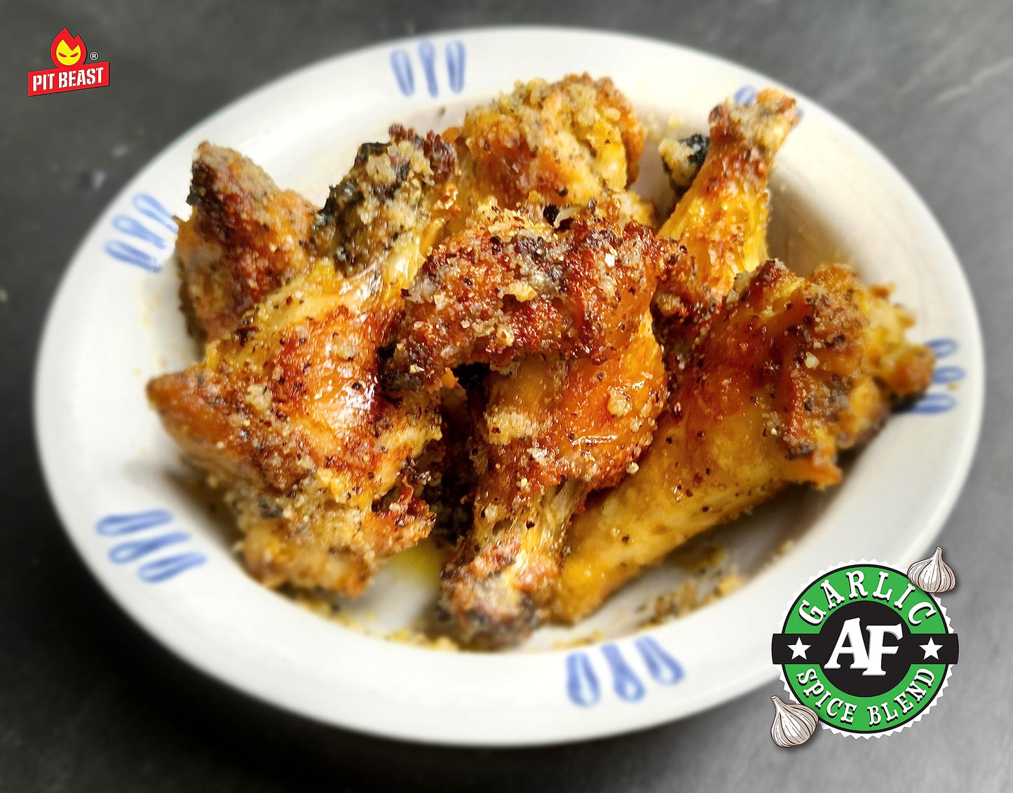 Pit Beast Garlic AF - Garlic, Salt, and Pepper BBQ Rub Seasoning | ALL PURPOSE EXTREME GARLIC FLAVOR SPICE BLEND | Chicken, Past