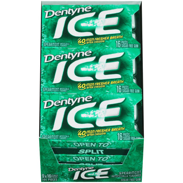 Dentyne Ice Spearmint, Count Of 9 (Pack Of 3)