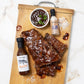 Thoughtfully Ultimate BBQ Sampler Set - 10 Piece Vegan & Vegetarian Sauces, Rubs, & Salts in Sample Size Glass Bottles