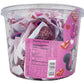Adams & Brooks, Inc. Luv Pops Intense Cherry Flavored Heart-Shaped Lollipops Mailbox Tub Individually Wrapped Heart Lollipops Fo