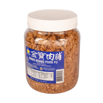 Cooked Dried Pork (???) Kimbo Brand Pork Fu 18 Oz (1 Lb 2 Oz) Made In Usa