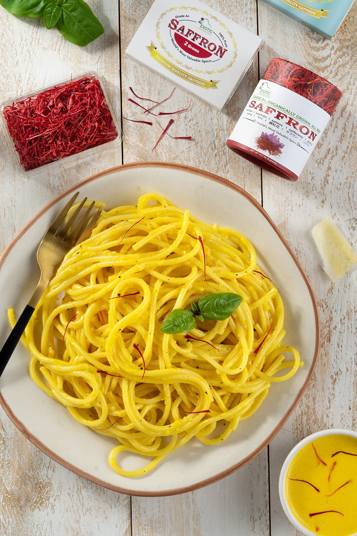 EXOTIC BioNaturals Saffron Spice | Super Negin Grade A+ | Non-GMO | 10 Grams