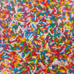 Sentovac Edible Smooth Rainbow Jimmies Sprinkles For Cake Decorating | Cupcake And Ice Cream Toppers Cake Decorations | Soft Jim