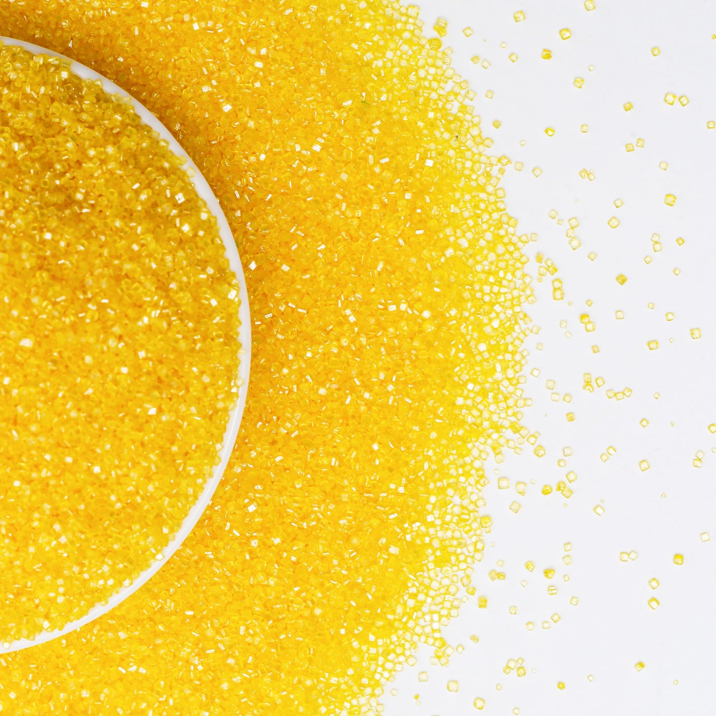 Kasvan Yellow Sanding Sugar Sprinkles - Edible Sugar Crystals, Baking Cake Decorations, Ice Cream Toppings Cupcake Decorating, W
