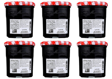 Bonne Maman Wild Blueberry Preserves, 13 oz Glass Jars (Pack of 6) - Non-GMO, Made with Simple Ingredients
