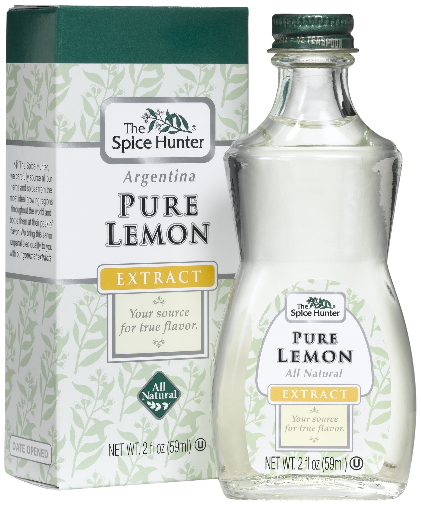 Spice Hunter Extract Lemon Pure, 2 Oz