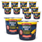 Muscle Mac | Macaroni and Cheese Microwavable Mega Cups, 20 Grams Of Protein Per Serving, Real Cheese, Non-GMO, (12 Cups)