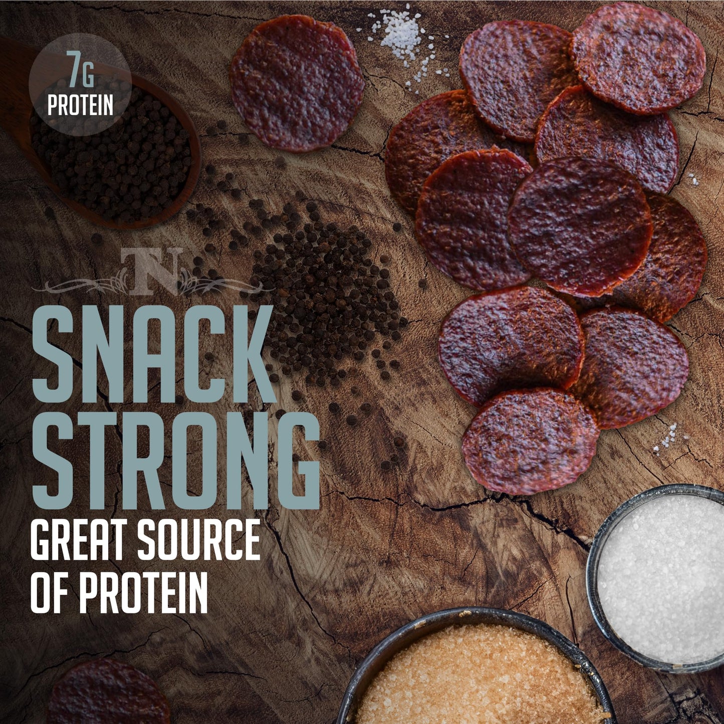 Top Notch Jerky Beef Jerky - 10 oz Bag - High Protein Snack for Kids and mature-themeds - Pepper Flavor