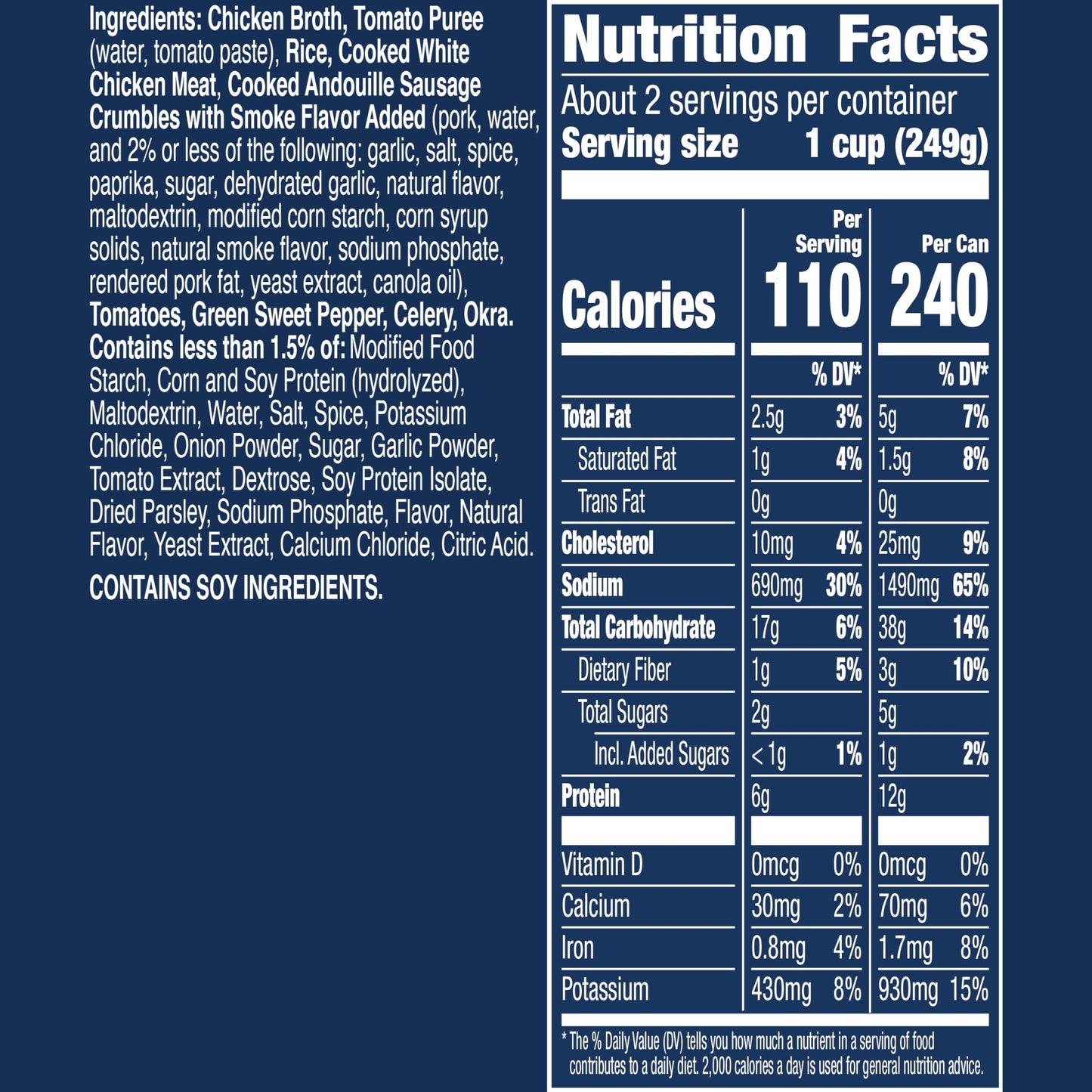 Progresso Traditional, Chicken & Sausage Gumbo Canned Soup, Gluten Free, 19 Oz.